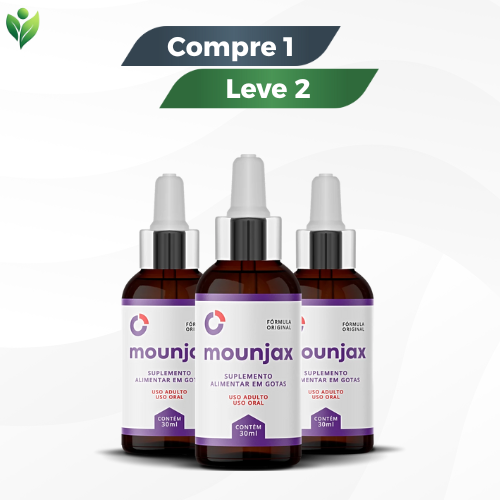 Mounjax 30ml - Emagrecimento Natural / Promoção Compre 1 Leve 2 + Frete Grátis