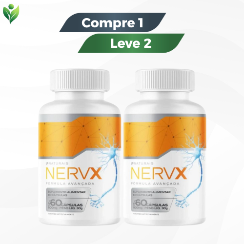 Nervx 60 Cápsulas - Suplemento Original - Promoção Compre 1 Leve 2 + Frete Grátis