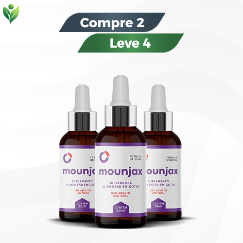 Mounjax 30ml - Emagrecimento Natural / Promoção Compre 1 Leve 2 + Frete Grátis