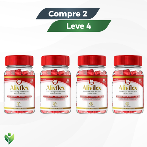 Alivflex 500mg - Mobilidade e Conforto Articular / Promoção Compre 1 Leve 2 + Frete Grátis