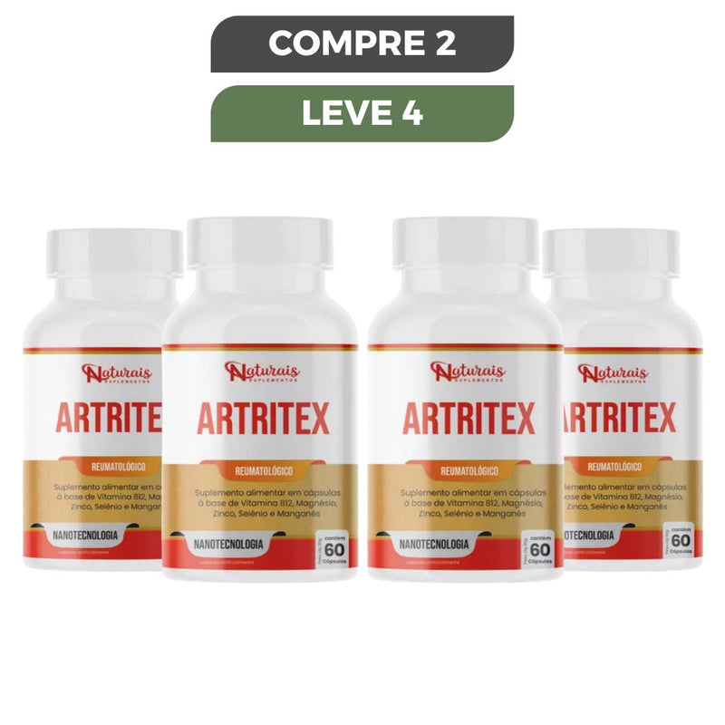 Artritex 60 Caps - Alívio Das Dores - Promoção Oficial