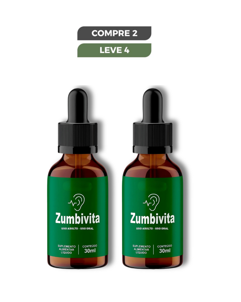 ZumbiVita Original 30ml - Saúde Auditiva e Alívio de Zumbidos - Frete Grátis