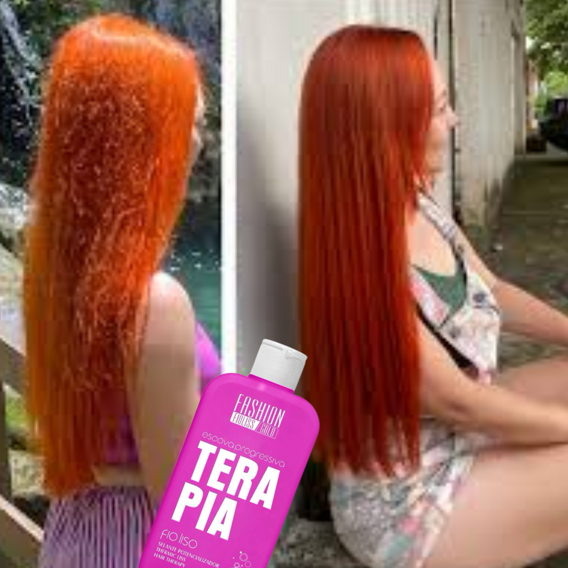 TERAPIA FIO LISO  Progressiva sem Formol  PROMOÇÃO SÓ HOJE 50% DE Desconto 500 ml - Terapia dos Fios - Beleza Radiante Cabelo Liso