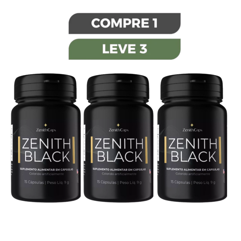 ZENITH BLACK - Suplemento EMAGRECEDOR Termogênico - LANÇAMENTO + Frete Grátis Para Todo Brasil