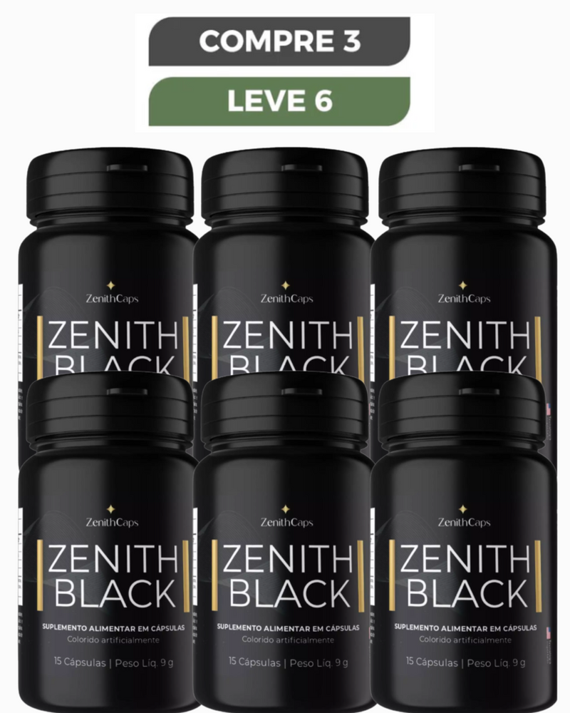 ZENITH BLACK - Suplemento EMAGRECEDOR Termogênico - LANÇAMENTO + Frete Grátis Para Todo Brasil