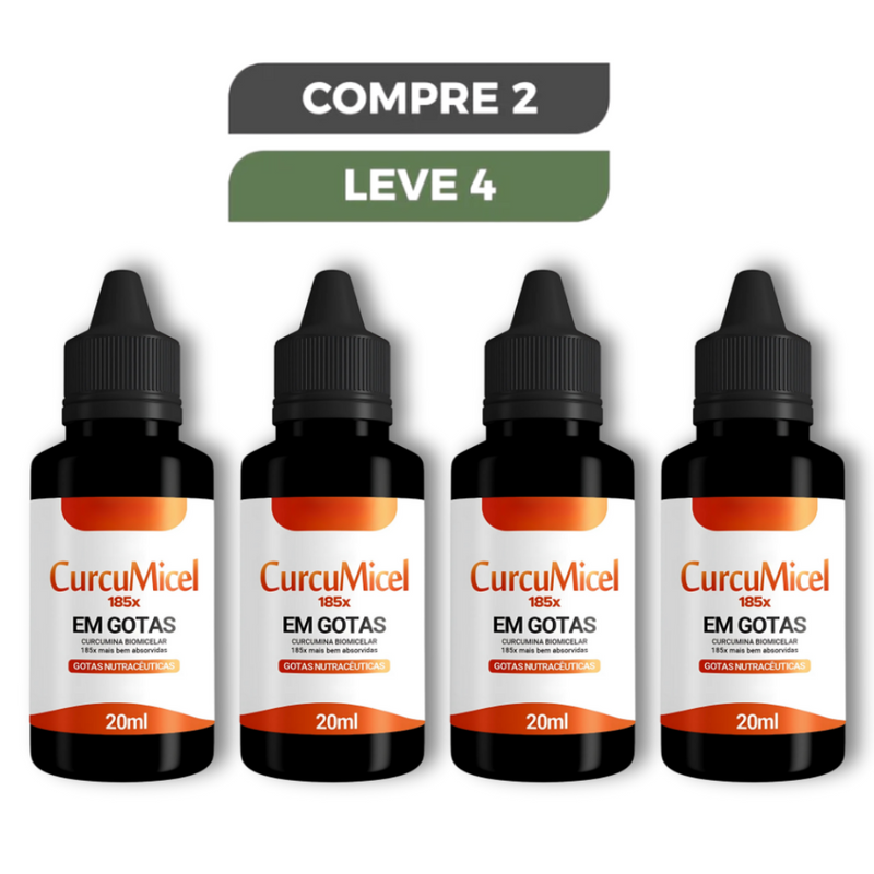 Curcumicel Em Gotas Original 20ml - Diga Adeus às Dores e Recupere sua Mobilidade + Frete Grátis