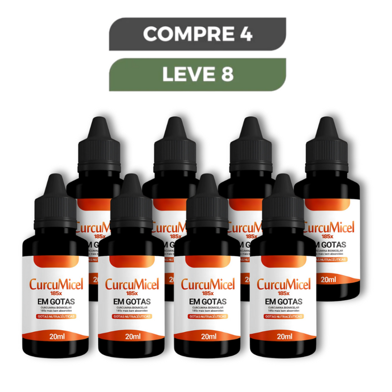 Curcumicel Em Gotas Original 20ml - Diga Adeus às Dores e Recupere sua Mobilidade + Frete Grátis