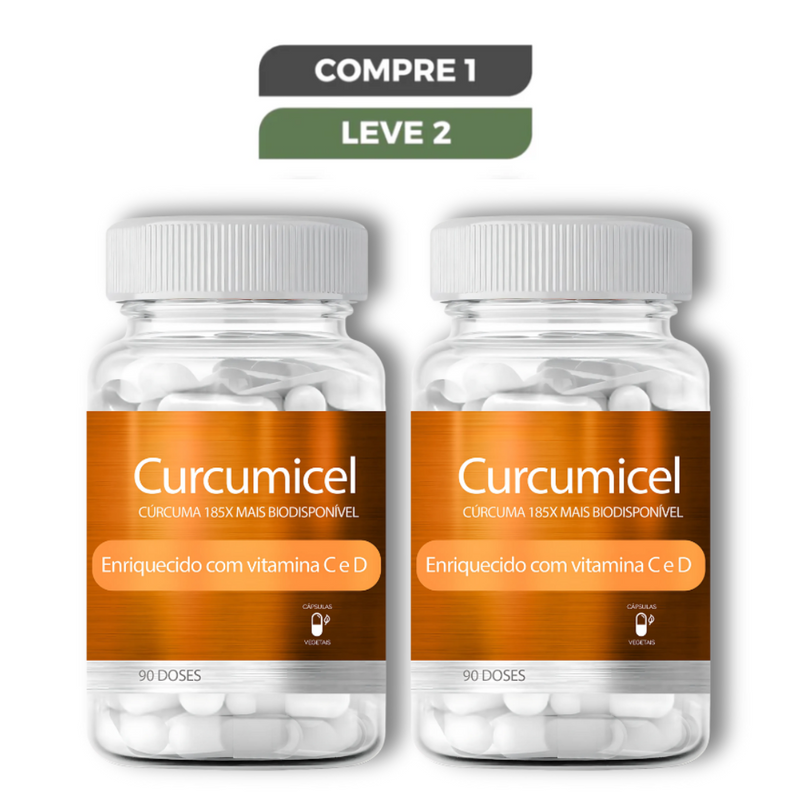 Curcumicel Original 90 Cápsulas - Diga Adeus às Dores e Recupere sua Mobilidade + Frete Grátis