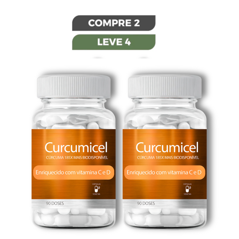 Curcumicel Original 90 Cápsulas - Diga Adeus às Dores e Recupere sua Mobilidade + Frete Grátis