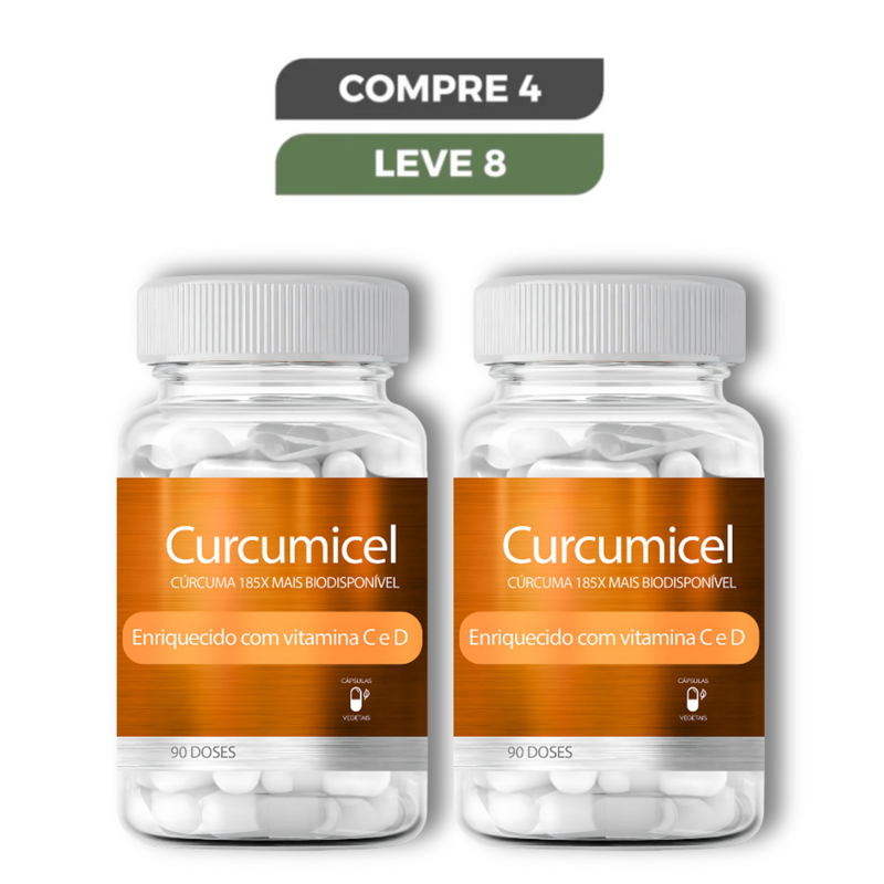 Curcumicel Original 90 Cápsulas - Diga Adeus às Dores e Recupere sua Mobilidade + Frete Grátis