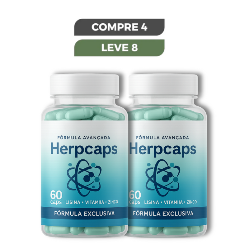 Herpcaps Original 60 Cápsulas - Suplemento Natural para Imunidade - Frete Grátis