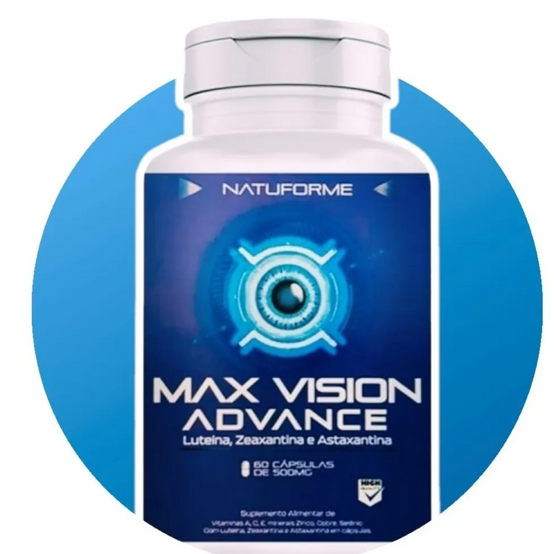 Max Vision Advance - Luteína, Zeaxantina & Astaxantina - 60 tabletes