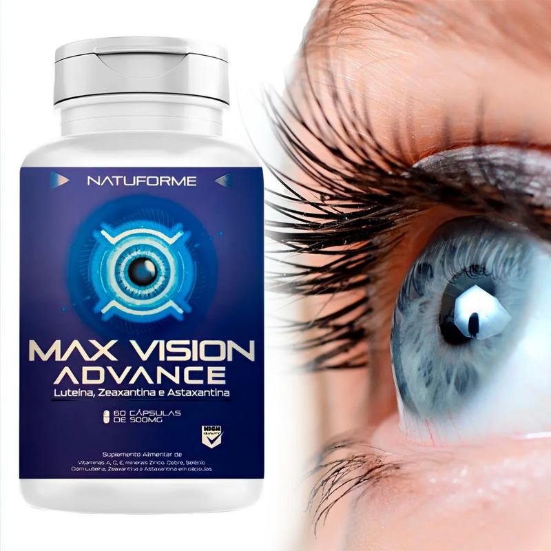 Max Vision Advance - Luteína, Zeaxantina & Astaxantina - 60 tabletes