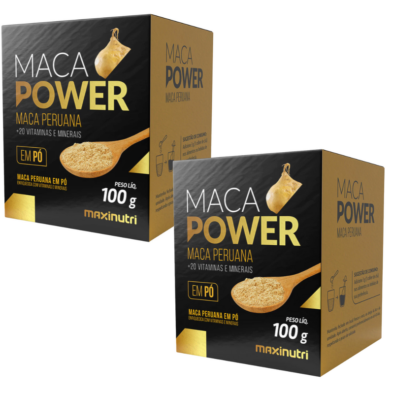 Maca Power em Pó 100g com Vitaminas e Minerais Maxinutri