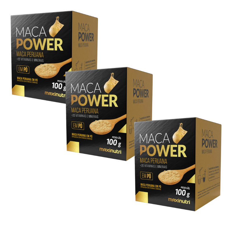 Maca Power em Pó 100g com Vitaminas e Minerais Maxinutri