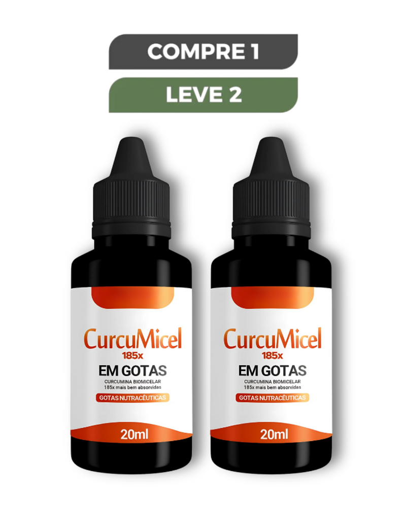 Curcumicel Em Gotas Original 20ml - Diga Adeus às Dores e Recupere sua Mobilidade + Frete Grátis