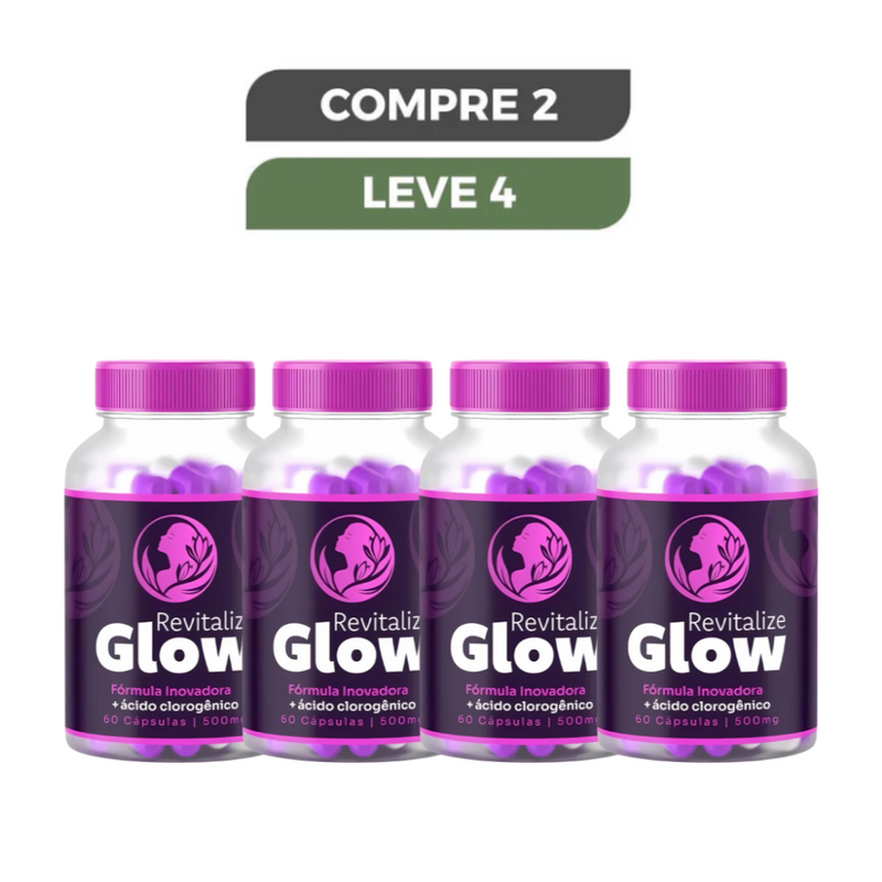 Revitalize Glow Original 60 Cápsulas - Pele Radiante e Hidratação + Frete Grátis
