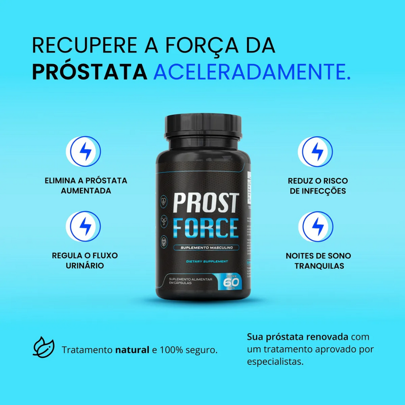 Prost Force Original -50% de Desconto  180 Doses + Frete Grátis