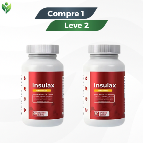 Insulax 60 Cápsulas - Equilíbrio, Disposição e Apoio Metabólico  / Promoção Compre 1 Leve 2 + Frete Grátis!
