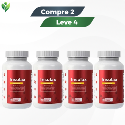Insulax 60 Cápsulas - Equilíbrio, Disposição e Apoio Metabólico  / Promoção Compre 1 Leve 2 + Frete Grátis!