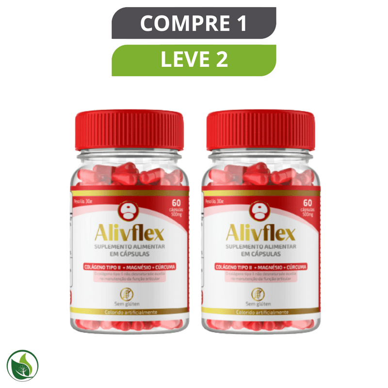 Alivflex 60 Cápsulas Original - Compre 1 Leve 2 + Frete Grátis