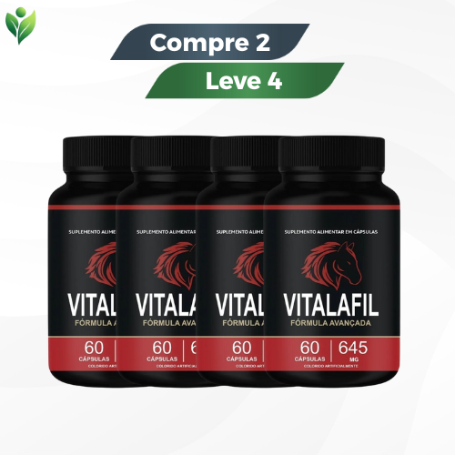 Vitalafil - O Controle e Confiança Que Você Merece / Promoção Compre 1 Leve 2 + Frete Grátis!