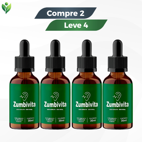 Zumbivita 30ml – Ouvidos Saudáveis e Silenciosos  / Promoção Compre 1 Leve 2 + Frete Grátis!